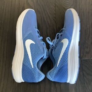 Nike Revolution 3 Light Blue Mesh Sneakers